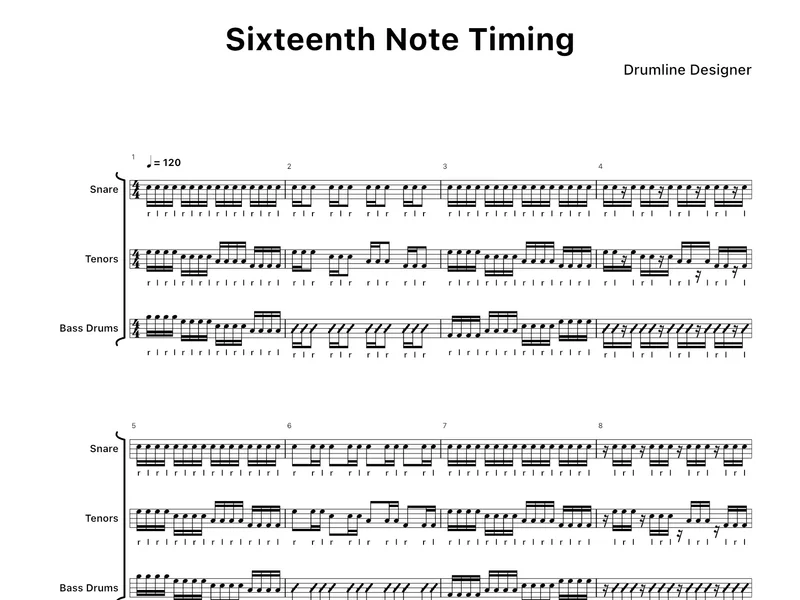 Sixteenth Note Timing